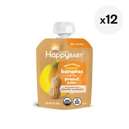 Happy Baby Nutty Blend Pouch, Banana & Peanut Butter