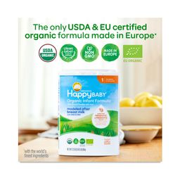 Happy Baby Stage 1 Organic Infant Milk-Based Formula with Iron
