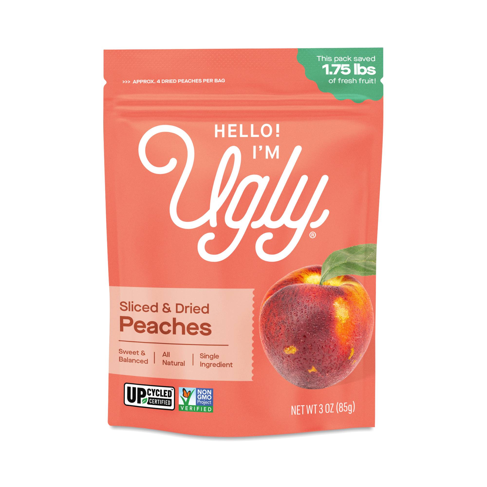 Sliced & Dried Fruit Snacks, Peaches