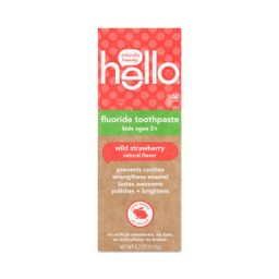 Kids Natural Fluoride Toothpaste, Wild Strawberry
