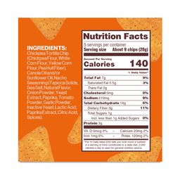 Chickpea Tortilla Chips, Nacho Vibes