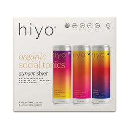 Organic Social Tonic, Sunset Sixer Variety Pack
