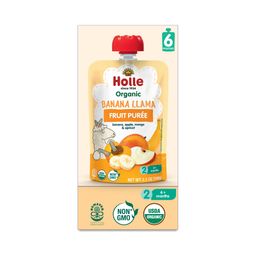 Organic Banana Llama Baby Food, Banana, Apple, Mango & Apricot