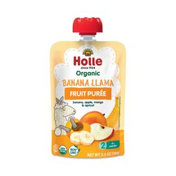 Organic Banana Llama Baby Food, Banana, Apple, Mango & Apricot
