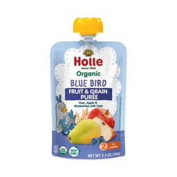 Organic Blue Bird Baby Food, Pear, Apple & Blueberries with Oats