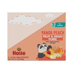 Panda Peach Baby Food, Peach, Apricot, Banana with Spelt
