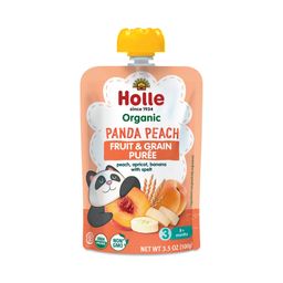 Organic Panda Peach Baby Food, Peach, Apricot, Banana with Spelt