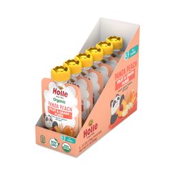 Organic Panda Peach Baby Food, Peach, Apricot, Banana with Spelt