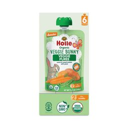 Veggie Bunny Baby Food, Carrot & Sweet Potato with Peas