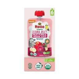 Zebra Beet Baby Food, Apple & Banana with Beetroot