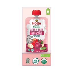 Zebra Beet Baby Food, Apple & Banana with Beetroot