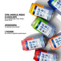 Non-Alcoholic Sparkling Hop Water, Blood Orange
