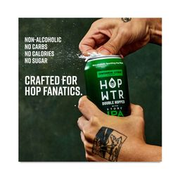 Non-Alcoholic Sparkling Hop Water, Double Hopped with Stone IPA