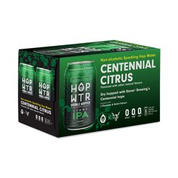 Non-Alcoholic Sparkling Hop Water, Double Hopped with Stone IPA