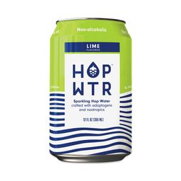 Non-Alcoholic Sparkling Hop Water, Lime