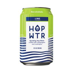 Non-Alcoholic Sparkling Hop Water, Lime