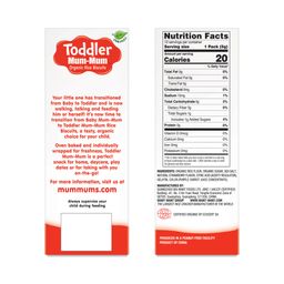 Toddler Mum-Mum Organic Strawberry Rice Biscuits