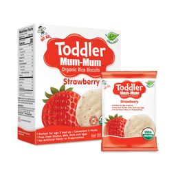 Toddler Mum-Mum Organic Strawberry Rice Biscuits
