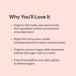 Cashew Butter & Pure Vanilla Bean Chocolate Bar
