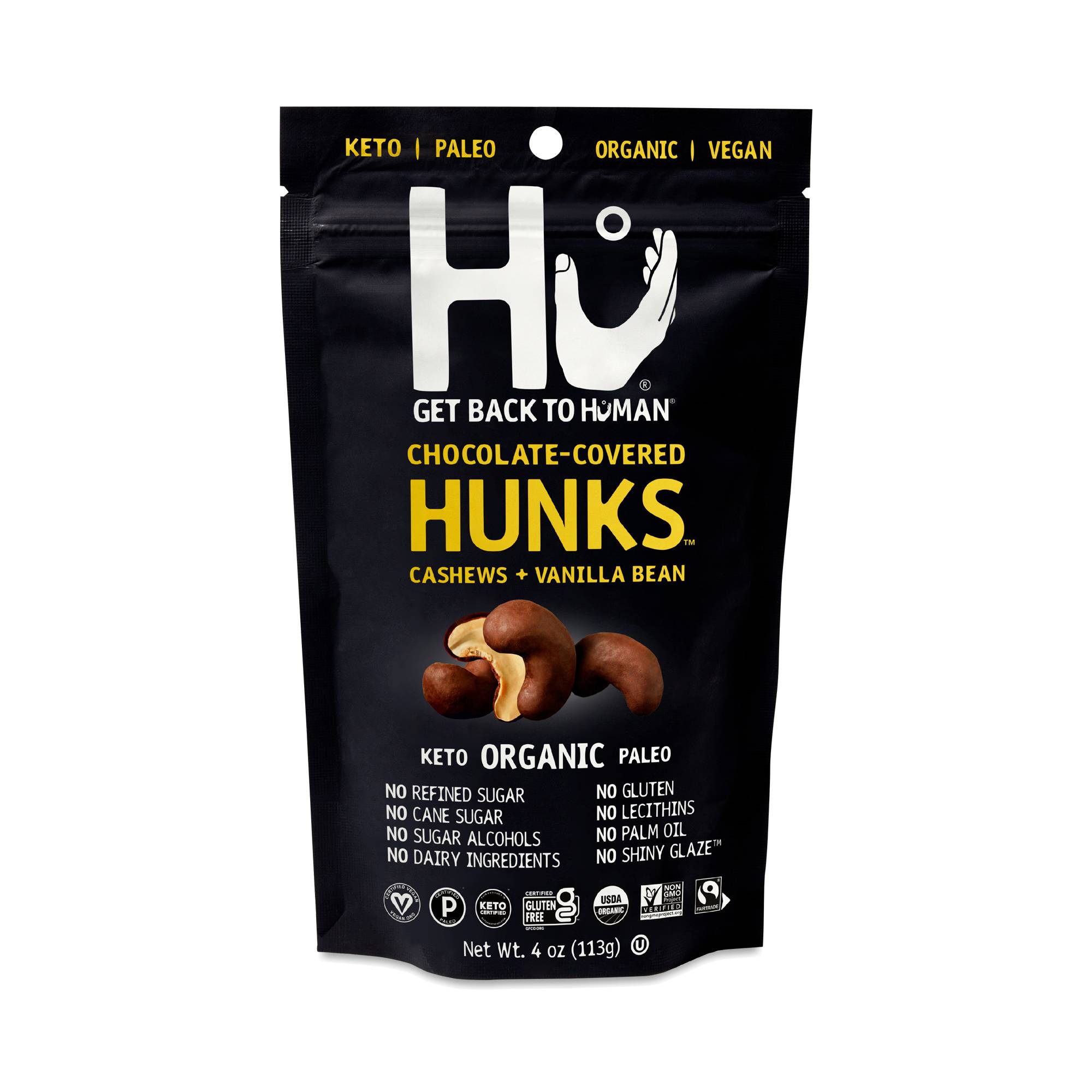 Chocolate-Covered Hunks, Cashews + Vanilla Bean