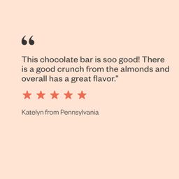 Dark Chocolate Bar, Almond Crunch