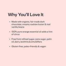 Dark Chocolate Bar, Cashew Butter & Orange Vanilla