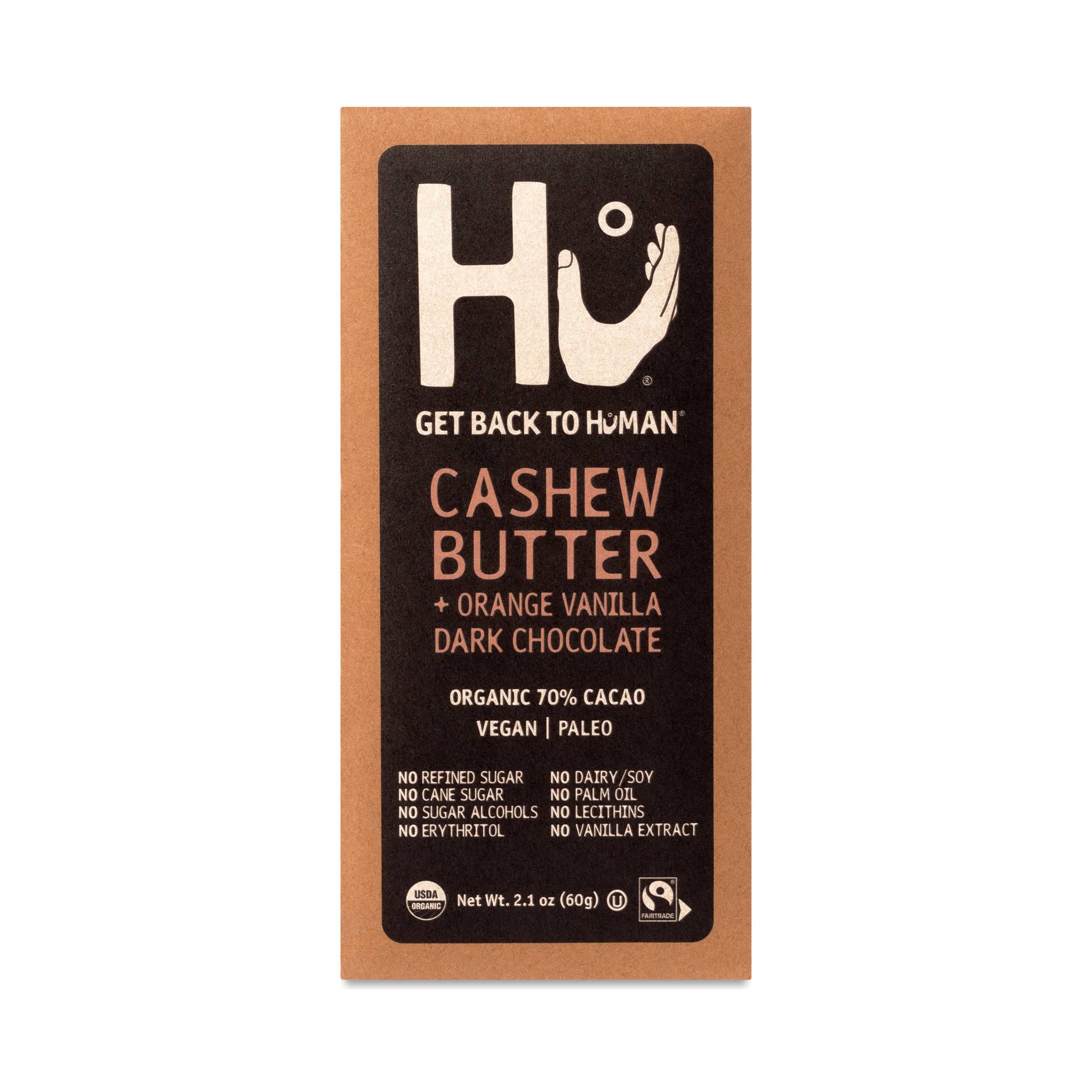 Dark Chocolate Bar, Cashew Butter & Orange Vanilla