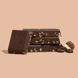 Dark Chocolate Bar, Hazelnut Coffee