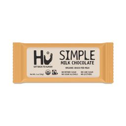 Simple Milk Chocolate Bar, Organic Grass-Fed Milk