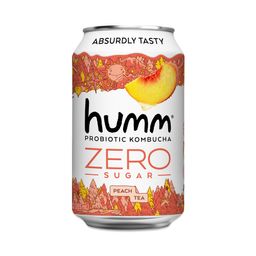 Zero Sugar Probiotic Kombucha, Peach Tea