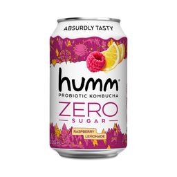 Zero Sugar Probiotic Kombucha, Raspberry Lemonade
