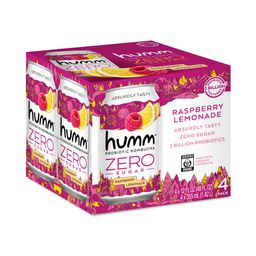 Zero Sugar Probiotic Kombucha, Raspberry Lemonade