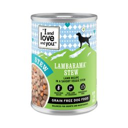 Canned Dog Food, Lambarama Stew