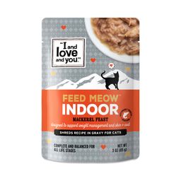 Feed Meow Wet Cat Food, Mackerel Shreds
