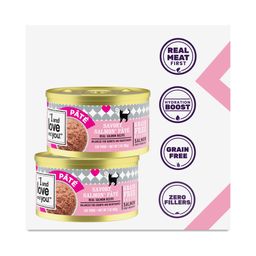 Wet Cat Food, Savory Salmon Pâté, Multipack