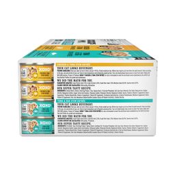 XOXO's Grain Free Canned Cat Food Variety Pack, Chicken & Tuna Stew