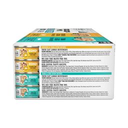 XOXO's Grain Free Canned Cat Food Variety Pack, Chicken & Tuna Stew