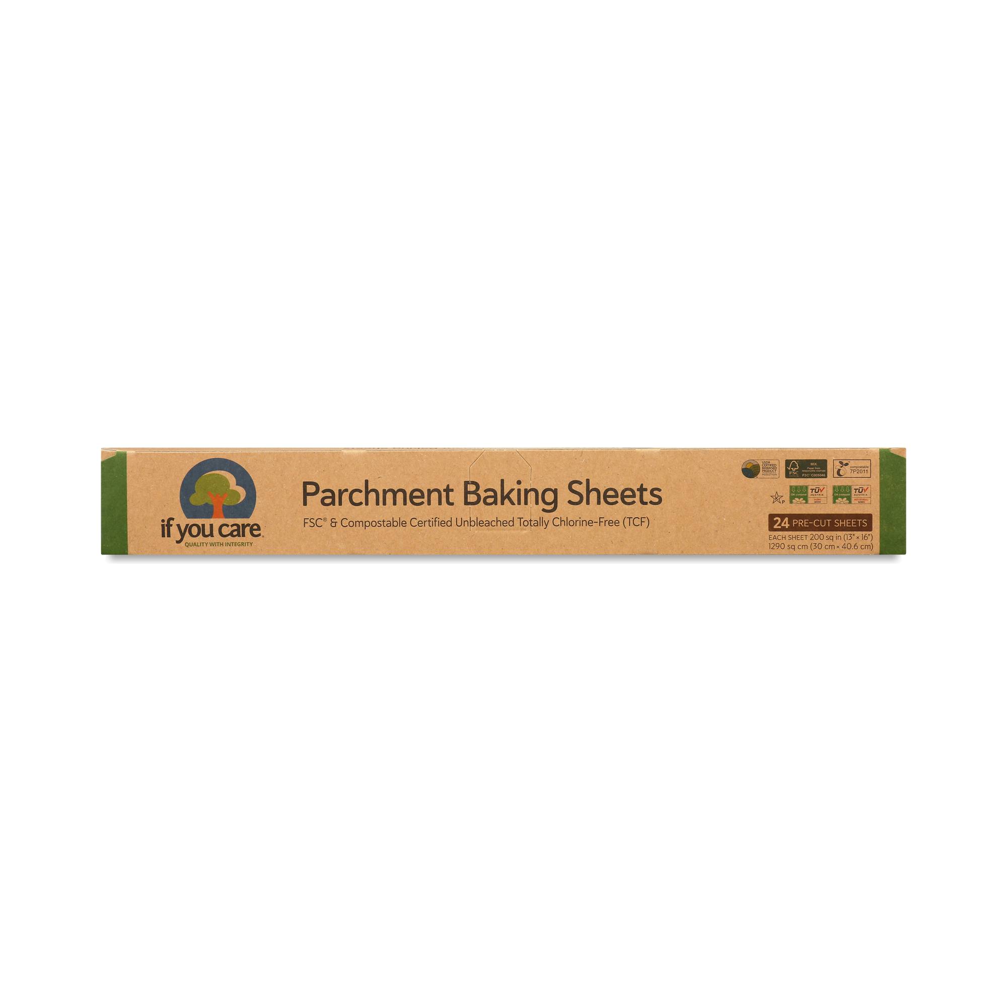 Compostable Unbleached Parchment Baking Sheets
