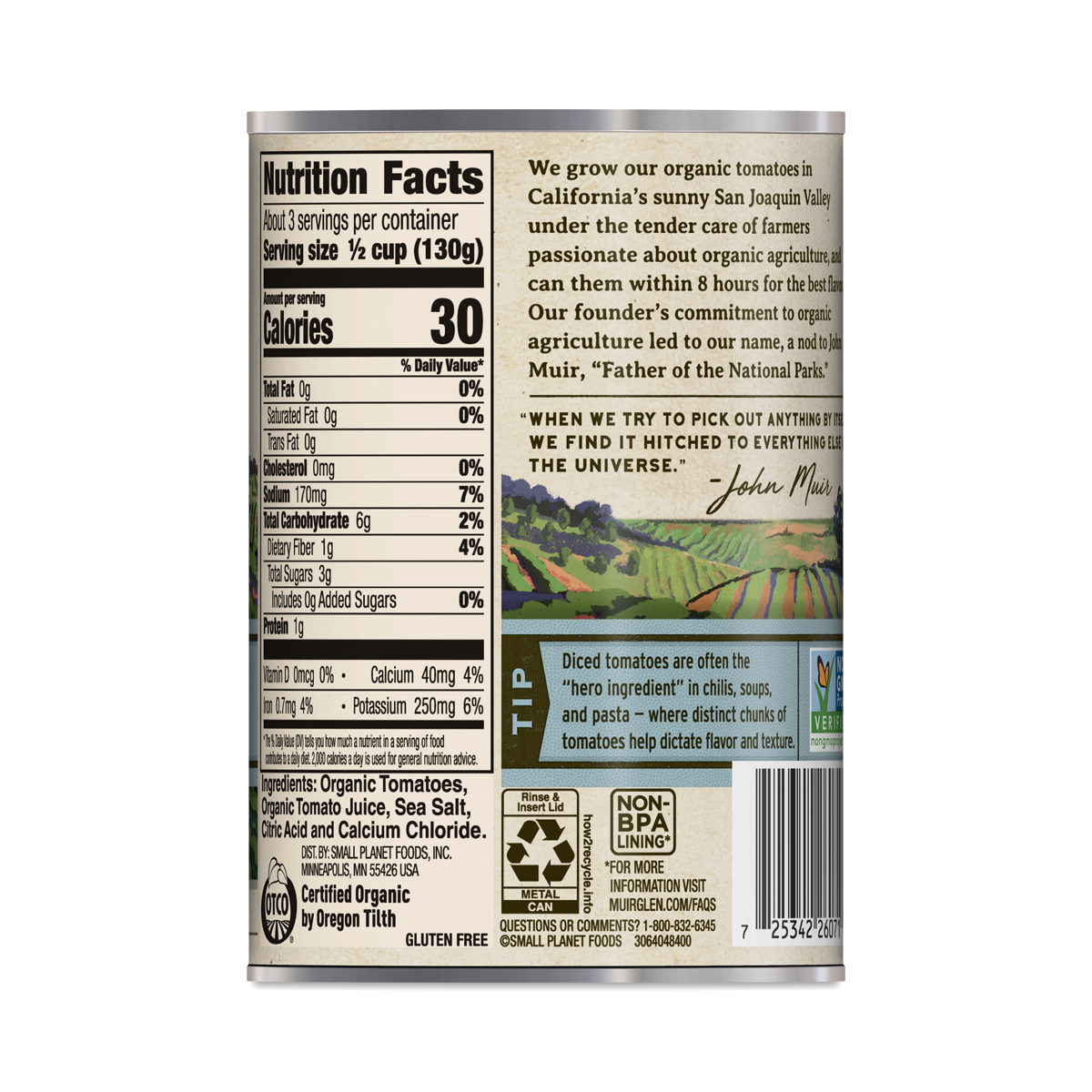Muir Glen Organic Diced Tomatoes Thrive Market