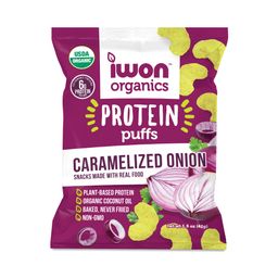 Organic Protein Puffs, Caramelized Onion, Snack Pack