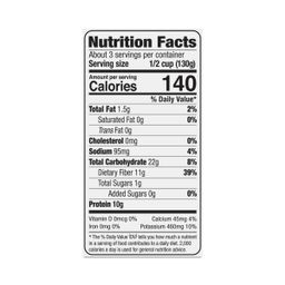 Organic Black Beans, Low Sodium