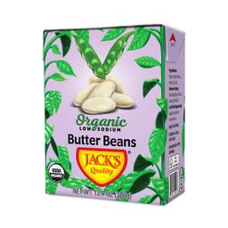 Organic Butter Beans, Low Sodium
