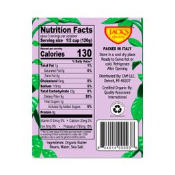 Organic Butter Beans, Low Sodium