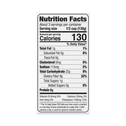 Organic Butter Beans, Low Sodium