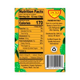 Organic Garbanzo Beans, Low Sodium