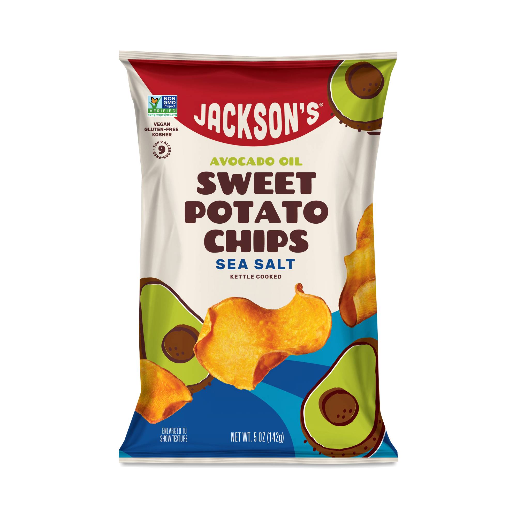 Avocado Oil Sweet Potato Chips, Sea Salt