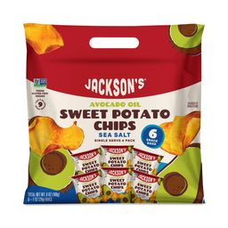 Avocado Oil Sweet Potato Chips, Sea Salt Snack Bags