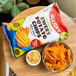 Avocado Oil Sweet Potato Chips, Wavy Sea Salt