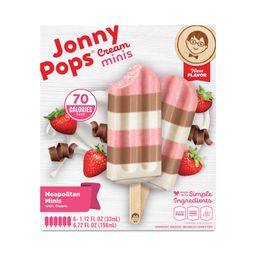 Neapolitan Mini Cream Pops