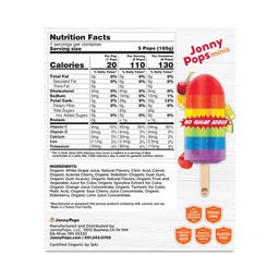 Organic Rainbow Superpower Mini Pops